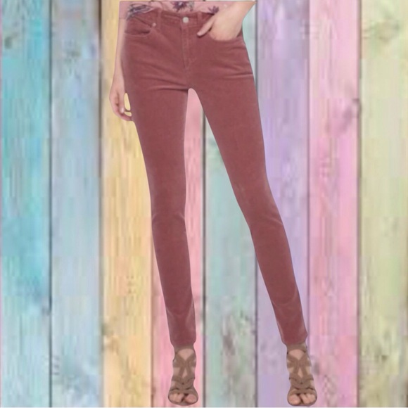 Sonoma Mauve Pink High Rise Skinny Corduroy Pants NWT - Picture 1 of 10